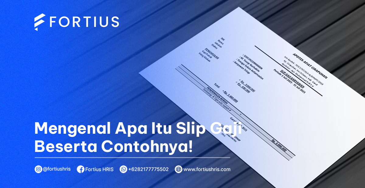 mengenal apa itu slip gaji beserta contoh slip gaji